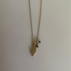 Chan Luu Gold Cactus Charm Necklace